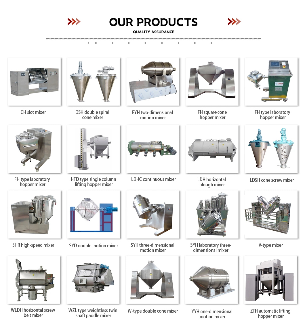 Large Capacity Stainless Steel Powder Granules Blender Ribbon Mixer/Mixing Equipment